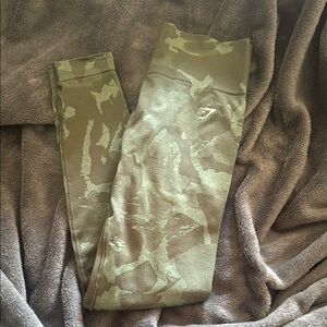 Gymshark Camouflage green Leggings